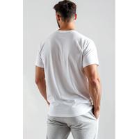 Erkek Basic Düz Beyaz T-Shirt Model No : 001