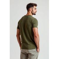 Erkek Basic Düz Haki T-Shirt Model No : 001