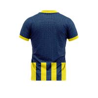 Sarı Lacivert V Yaka Efsane Çubuklu Taraftar Forması
