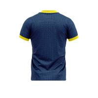 Sarı Lacivert V Yaka Modern Tasarım Taraftar Forması